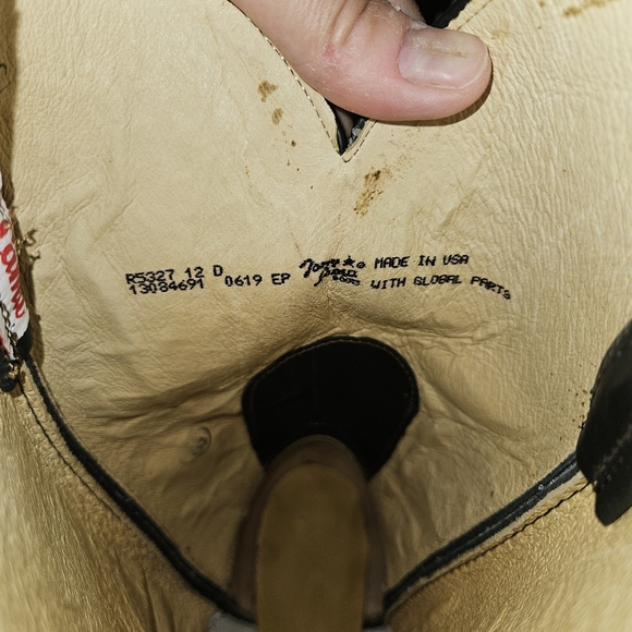 NWT Tony Lama Men's Black Oiled Cowhide work boots, size 11, Vibram soles - Picture 4 of 14